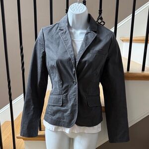 Gap Size 4 Spring gray cotton blazer jacket